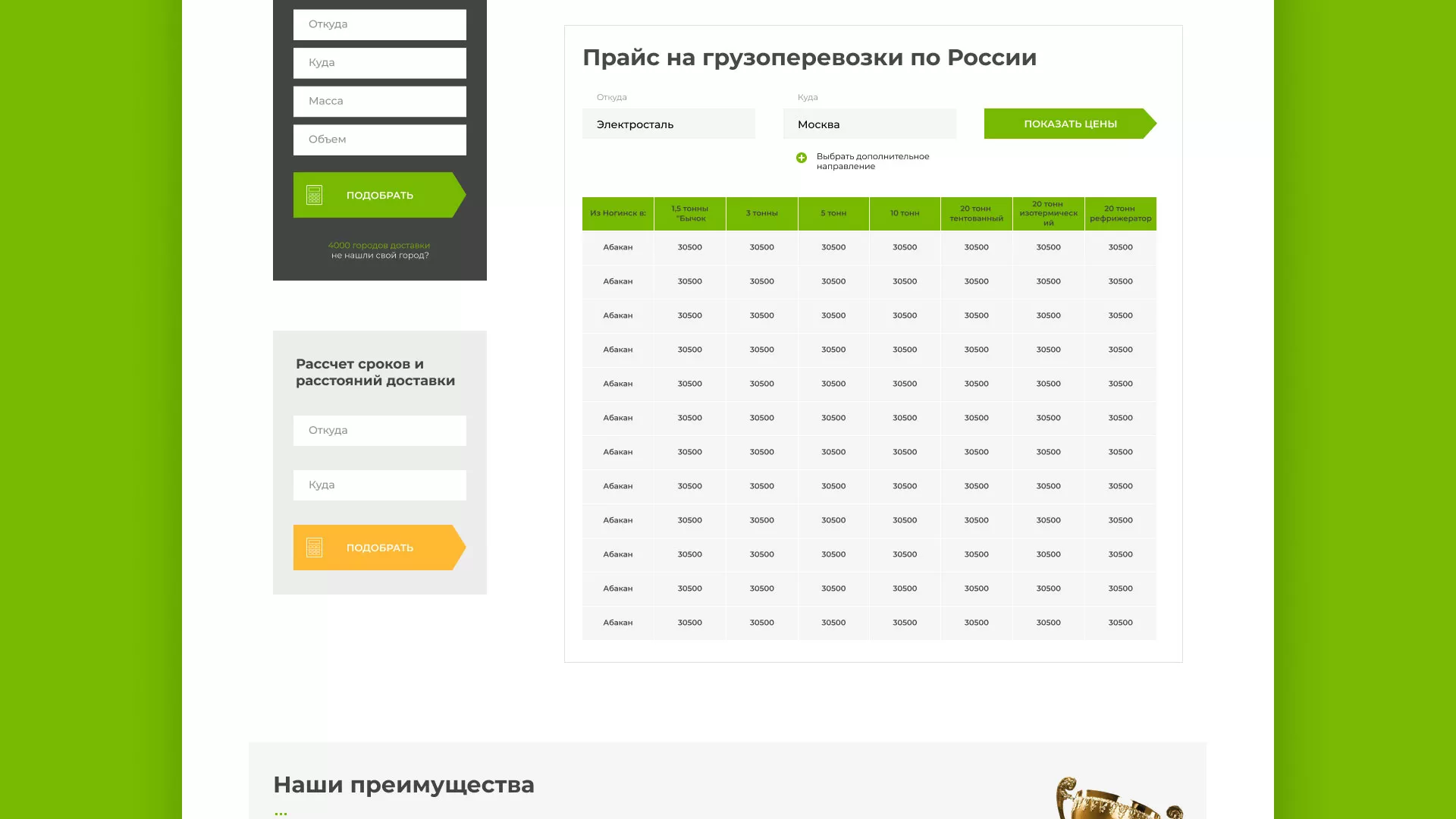Разработка логотипа и сайта компании «Инком-Логистика» в Богородске